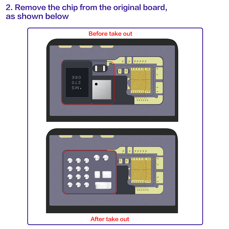 12C FA03 Dot Matrix Chip for iPhone 13-14 Pro Max Repair